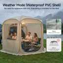 Alvantor 5 Person Pop Up SUV Tent,2 in 1 Car Tent & Camping Tent,Mosquito Screen & Waterproof PVC Multi-functiona for Car SUV Van Camping,Includes Heavy Duty Tarp & Storage Bag 8.6'L X8.6'W X6.7'H