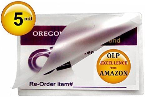 Oregon Lamination Heat Activated Laminating Pouches Jumbo Card 5 Mil x 2 Sides, 2-15/16 x 4-1/8 (75mm x 105mm x 125um x 2 Sides) [pk of 500] for up Through 2-11/16 x 3-7/8 Sheets, Clear Gloss