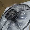 VOLISUN Low Profile Ceiling Fans with Lights and Remote, 23.6in Flush Mount Ceiling Fans with Light, 3000K-6500K Dimmable Fandelier LED Fan Light, Bladeless Ceiling Fan with Lights for Bedroom(Black)