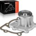 A-Premium Engine Water Pump W/Gasket - DOHC SOHC 4Cyl 1.8 2.0 2.4L - Compatible with Dodge & Jeep & Chrysler & Mitsubishi & Ram - Cherokee, Compass, Sebring, Avenger, Lancer & More, for# 5047138AA