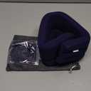 Velpeau Neck Brace for Neck Pain and Support -Soft Cervical Collar for Sleeping in Bed, Snoozing, Sleeping Upright, Anti-Snoring, Sleep Apnea for Women & Men(Blue, Comfort Version, XL: 16.5-18.7"/4")