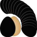 Jecery 36 Pcs Suede Soles for Dance Shoes Non Slip Shoe Pads on Bottom of High Heeled Shoes Protectors Adhesive for Women(Black)