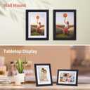 Lyeasw 4x6 Picture Frames Black Set of 15, Display Pictures 4x6 with Mat or 5x7 without Mat, Multi Photo Frames for Wall Hanging or Tabletop