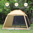 CAMPROS CP Screen House Tent 10 x 10 Ft Screened Mesh Net Wall Canopy | Shelter Gazebos for Patios Outdoor Camping Activities