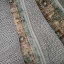 Washable Oriental Hallway Runner Rug - 3x12 Rugs for Living Room Soft Carpet for Bedroom Kitchen Waterproof Floral Distressed Indoor Stain Resistant Non-Shedding Floor Carpets (Green, 3X12)