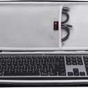 XANAD Hard Case for Logitech MX Keys/MX Keys Advanced MIC Wireless Illuminated Keyboard(Gray)-Inside: 17.2"x6.2"x1.2"
