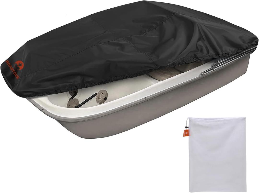 Pedal Boat Cover,600D PU Waterproof,for 3 or 6 Person Paddle Boat, Black