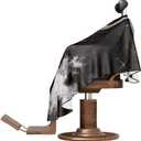 Professional Barber Cape - Hair Cutting Cape with Adjustable Neck Closure, Salon Quality Styling Cape for Hairdressers and Barbers - Gold Chain