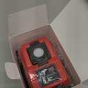 220W Power Inverter Compatible with Milwaukee 18V Battery, DC 18V to AC 110V Battery Inverter, Power Station Generator with 1 AC Outlet, 2 USB Ports & 1 Type-C Fast Charging, 400LM LED Work Light (Red)