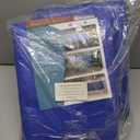 Large Waterproof Tarp - Heavy Duty 10 Mil Thick Poly Tarpaulin Ideal for Canopy Tents, Boats, RV or Pool Covers - Multipurpose Protective Tarps with Grommets for Indoor, Outdoor Use | 10' x 20' 2 Pack (Blue-medium Weight Protection)