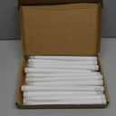 Treela 24 Pcs Flameless Taper Candles Battery Operated Bulk Fake Candles Light LED Candle Sticks Flickering Tapered for Wedding Anniversary Decoration(Basic,11 Inch,White)