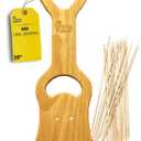 Premium Wood Grill Scraper - Wooden BBQ Grill Scraper, Barbecue Cleaner Tool, Enjoy Safe & Bristle Free Barbecue for Outdoor Grill |Includes