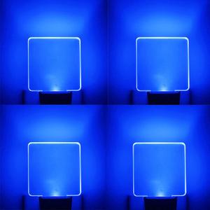 Blue Night Light Plug in, Dusk to Dawn Sensor Automatic On and Off, Decorative Wall Blue LED Night Lights for Adults Kids Room, Hallway,Bedroom, Stairs, Kitchen, Halloween Christmas Decor, 4 Pack