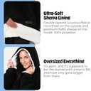 THE COMFY Original | Sherpa Lined Microfiber Fleece Wearable Blanket, Oversized Design with Hood and Pocket from Shark Tank (Santa)