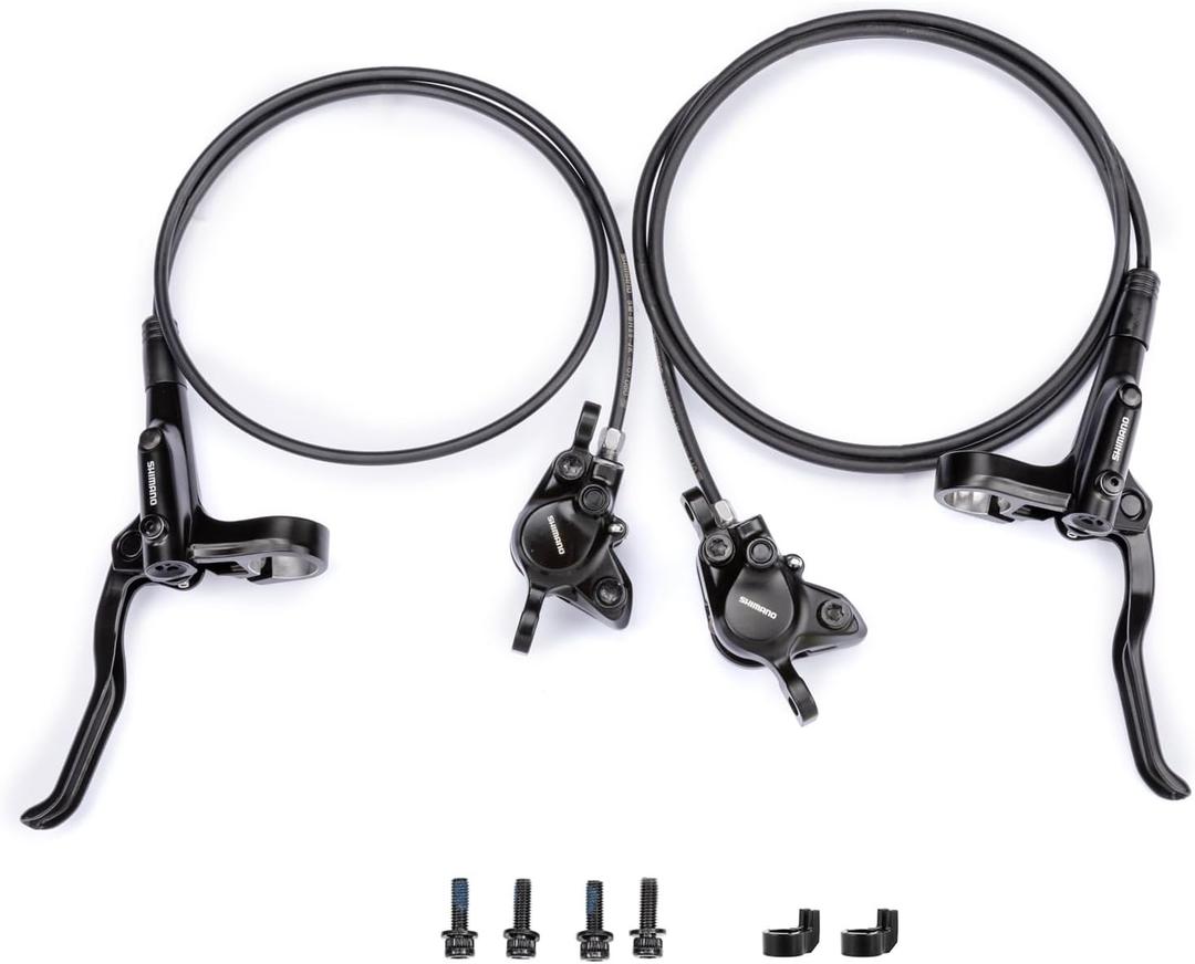 Shiman0 MT200 Hydraulic Disc Brakes Left Front 800mm Right Rear 1500mm MTB Hydraulic Brake 2 Piston Mountain Bike Bicycle Hydraulic Brake Set