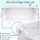 2187172 Refrigerator Door Shelf Bin for Frigidaire Whirlpool Amana Kenmore Estate Refrigerator Replace PS328468, PS986890, WP2187172, AP6006028 (2 Pack, White)
