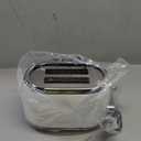 Mueller Retro Toaster 2 Slice with 7 Browning Levels and 3 Functions: Reheat, Defrost & Cancel, Stainless Steel Features, Removable Crumb Tray, Under Base Cord Storage, White