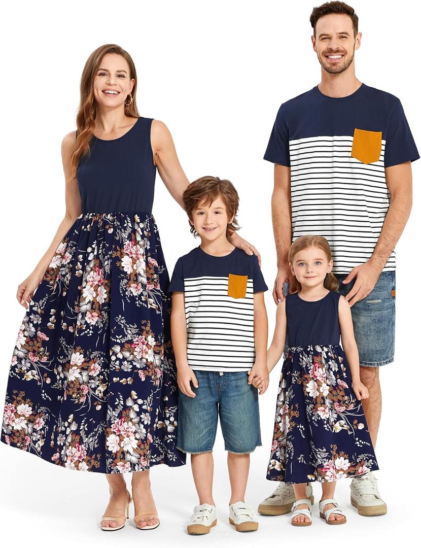 PATPAT Family Matching Outfits Mommy and Me, T-Shirt for Toddler Boy, 3-4Y