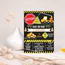 Your Main Event Prints Construction Boy Birthday Invitations - Dump Truck Party Invites - 20 Invitations - Envelopes Not Included