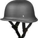 Daytona Half Shell German Motorcycle Helmets, DOT Approved for Superior Safety and Style – Comfortable, Durable, and Perfect for Riders Who Want a Retro Look with Modern Protection Standards
