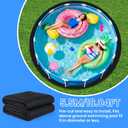 TezhiIe 18ft Thicker Round Pool Liner Mat, Above Ground Pool Pad, 350g/M²