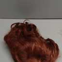 PLULON Brown Neon Wigs for Women with Heart Sunglasses, Colorful Long Curly Wigs Synthetic Colored Funny Cosplay Hairpieces for Daily Bachelorette Halloween Costume Party Decorations