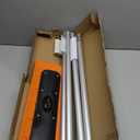 VEVOR Snow Roof Rake, 17.7'' Foam Blade, 7.3-18.4 ft Adjustable Roof Snow Scraper, Extension Tubes & Non-Slip Handle, Snow Removal Tool for Solar Panels, House, Roof Leaves, Debris Clearing