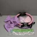 Pilates Ring and Ball Set with Resistance Bands - Pilates Equipment for Home Workout - 14'' & 12'' Pilates Rings, 2 Pilates Balls, 5 Resistance Bands for Toning Arms, Thighs/Legs & Core (Purple & Pink)