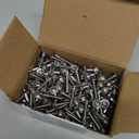 Wensilon200pcs#81for Sheet Metal Self-Tapping Screws 410 Stainless Steel Truss Head High-Strength Quick Tapping Screws (#8x1", Silver)