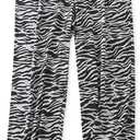 PNAEONG Women's Capri Pajama Pants Lounge Causal Bottoms Fun Print Sleep Pants (L)