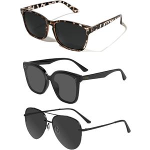 TIJN Polarized Sunglasses Women Men Oversized,UV Protection Sun Glasses Trendy Style,Large Square Shades,Big Frame Shady Rays