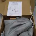 BEIYI Wall Mount Kitchen Faucet 8 Inch Center, 2 Handle Wall Mounted Kitchen Sink Faucet Brushed Nickel 360 Â° Swivel Spout Kitchen Faucet with Sprayer