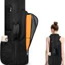 Yoga Mat Bag Backpack for Women and Men with Multi-Pockets for Mats Blocks and Accessories, Waterproof Yoga Mat Carrier Holder for Workouts, Gym, Pilates (Black)