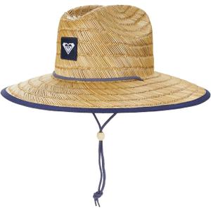 Roxy womens Tomboy Straw Sun Hat, Mood Indigo, Medium-Large US