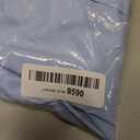 Siliteelon Light Blue Shirts for Women Stain-Resistant Button Down Shirt Short Sleeve Dress Shirt Easy Care Business Casual Tops Work Blouse, XL