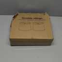 Drum Lampshades Set of 2, Fabric Lampshades for Table Lamps Floor Lamps, Medium Lampshades 11.6" Top x 12.6" Bottom x 9.8" High, Easy Assembly Shades Replacement, Natural Linen Hand Crafted (Spider) (Farmhouse Brown)