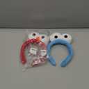 2 Pack Adorable Red Blue Monster Costume & Eyes Headband, Perfect Cartoon Fuzzy Costumes for Halloween Parties