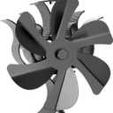 Wood Stove Fan Heat Powered | Non Electric Heat Activated Fan for Wood Burning Stove/Log Burner | Thermoelectric Fireplace Fan| W/wood Stove Accecories