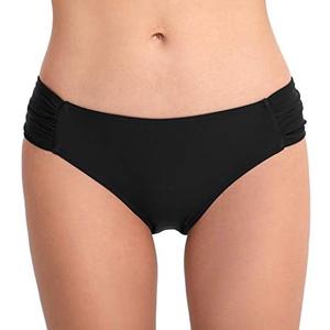 Vogueric Women's Bathing Suit Bottoms Full Coverage Ruched Bikini Tankini Bottom Swimsuit Brief Size M