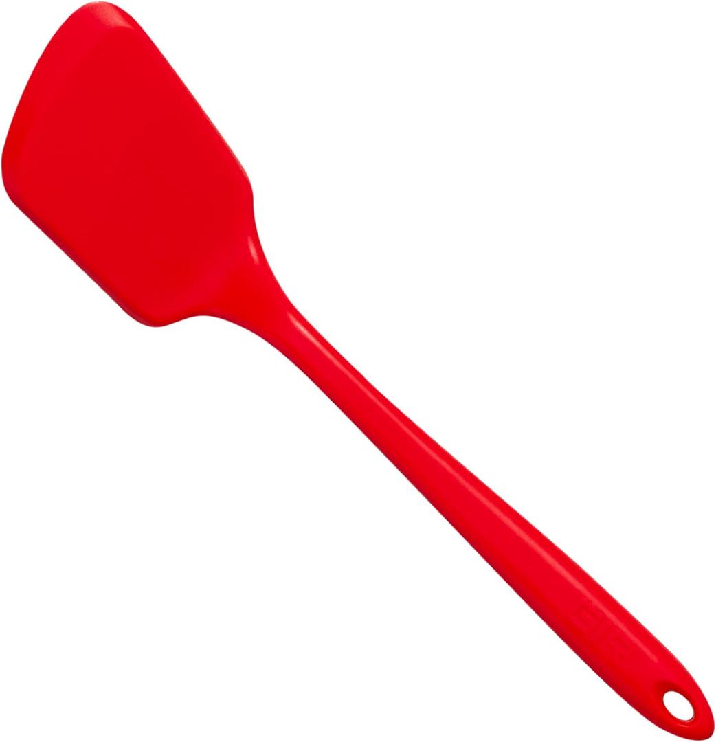 GIR: Get It Right Silicone Kitchen Spatula Turner - Non-Toxic Cooking Utensils for Nonstick Cookware, Cooking and Baking, Mini - 11IN - Red