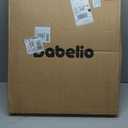 Babelio Baby Gate for Stairs, Kitchen & Doorways, No Bottom Bar| One-Handed Operation| Auto-Close| Hardware Mount (Drill Needed) Safety Dog/Pet Gate (Black - B17, 26-43" W, 28" H)