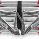 Fire Escape Ladder, 13 Ft 2 Story Collapsible Lightweight Ladder with 2 Heavy Hooks & Wide Feet, Reusable Anti-Slip Emergency Ladder for Windows & Balconies