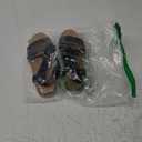 DREAM PAIRS Women's Comfortable Low Wedge Sandals, Open Toe Slip On Strappy Flat Sandals Light-weight Summer Shoes Size 9