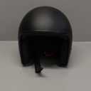Westt Open Face Motorcycle Helmet DOT Approved Moped Scooter Cruiser 3/4 Half Helmet with Washable Padding and Quick Release Buckle for Men Women Model Vintage (Matt black)