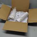 Small Empire Lamp Shade Set of 2 White Linen,5.91" Top x 10.24" Bottom x 7.48" H, Fits E26 Sockets with Fixing Rings (Not for UNO Fitting),Replacement for Table Lamps(Assembly Required)