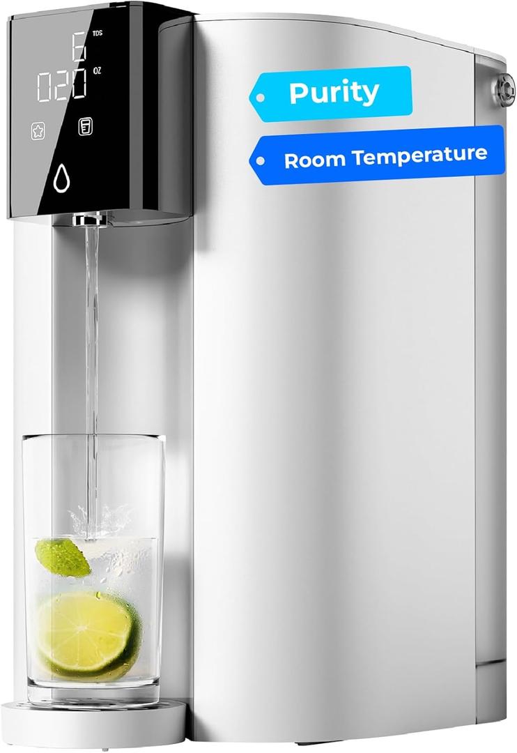 Waterdrop CoreRO Countertop Reverse Osmosis System, NSF/ANSI 58 & 372 Certified, 6-Stage, Portable Reverse Osmosis Water Filter, Reduce PFAS, No Installation Required, BPA Free, WD-C1S (Ivory White - Room Temp)