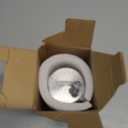 Loscarol Glass Sugar Dispenser with Adjustable 3-Hole Lid – 7 oz Sugar Shaker Jar for Coffee Bar, Tea & Baking – Airtight Glass Container with Smooth One-Handed Pour – Kitchen Countertop Accessory