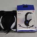 PDP AIRLITE Wired Stereo Gaming Headset, Officially Licensed by Sony PlayStation 5, PS5/PS4/PS3/PC, Lightweight Durable Headphones, 3.5mm audio jack, Noise-canceling Flip-to-Mute Mic, Frost White