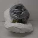 3.7 inch Thickened Orthopedic Dog Beds for Large Dogs, Supportive Dog Sofa Bed with 28D Egg-Crate Foam, Removable Washable Plush Cover, Waterproof Lining, Half-Round Design for Puppy, Senior Dog (Grey)