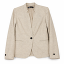 ZARA Women's Long Blazers Vests spring Casual Elegant Plain Single Breasted Long Sleeve Lapel Business coat (2)